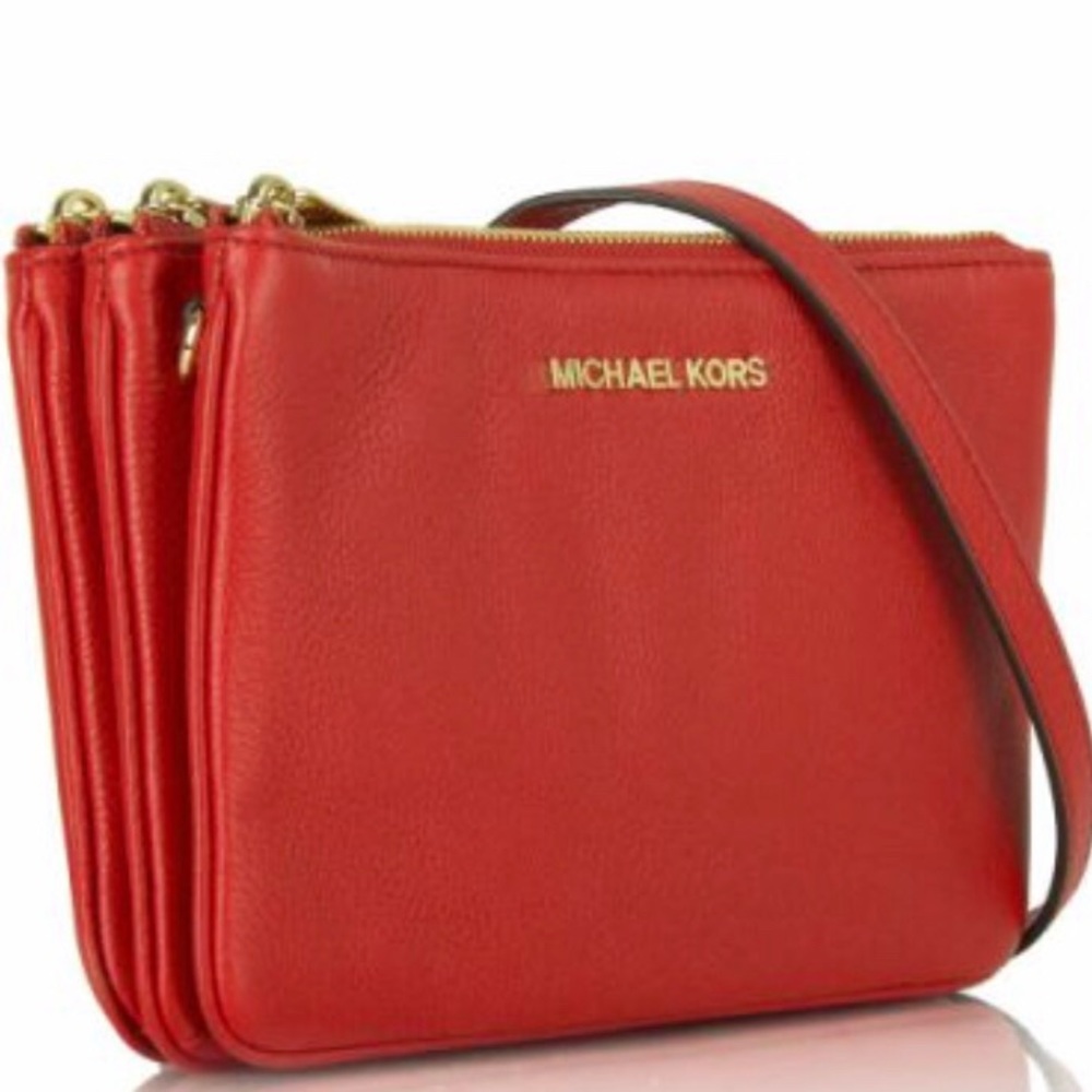 Michael Kors Bedford Crossbody Bag - Red
